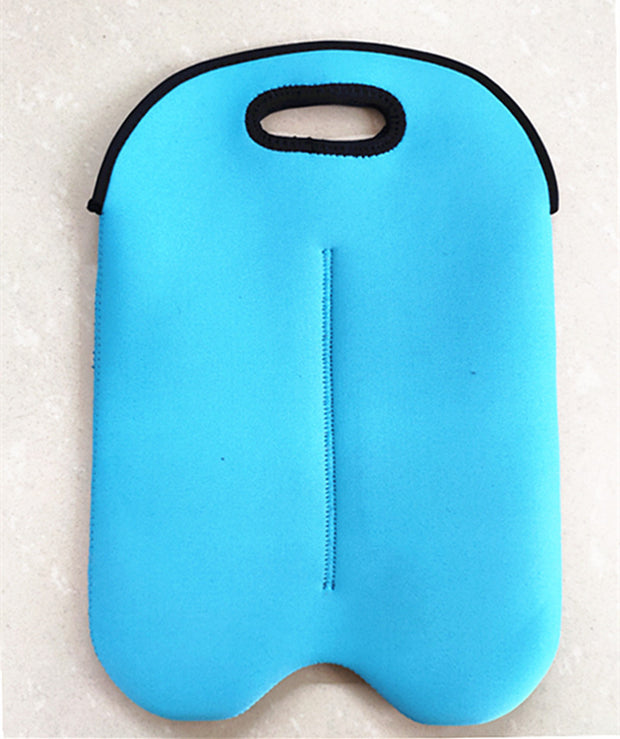 Double Wine Bottle Cooler Neoprene Red Wine Bottle Cooler Black