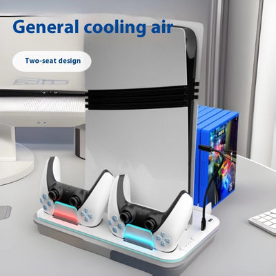 Multifunctional Cooler Pad Handle Helmet Storage Rack