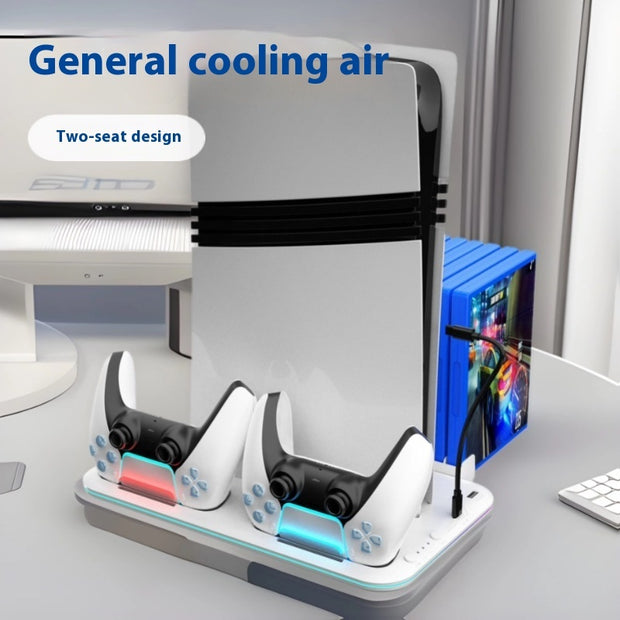 Multifunctional Cooler Pad Handle Helmet Storage Rack