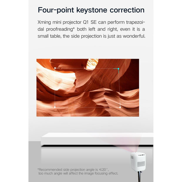 Fengmi Xiaoming Q1SE Smart Micro LED Portable Projector Supports 4K 1080P Micro Projector